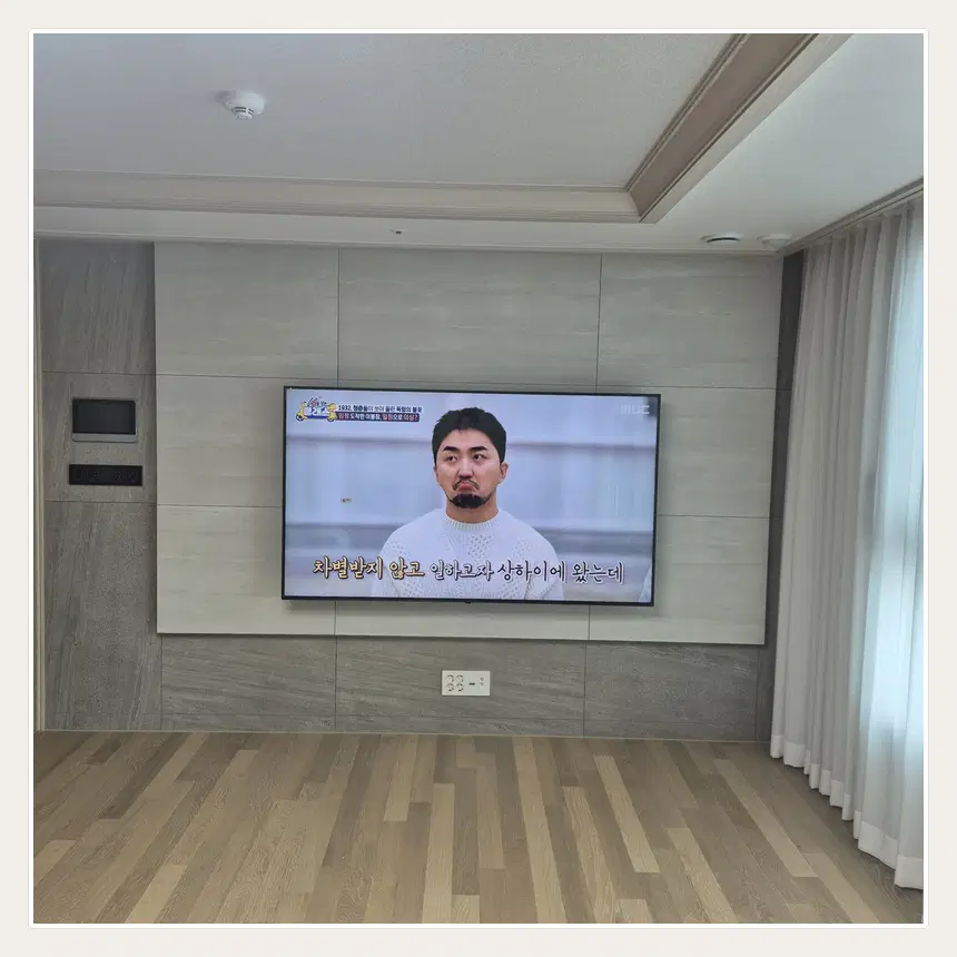 경기도 양주시 옥정동·고읍동 벽걸이TV 설치 참고 사진 1 - 브라켓 허용 하중