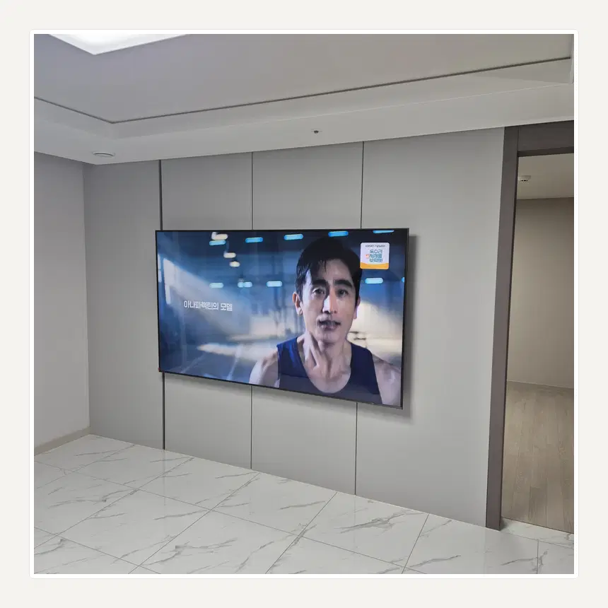 경기도 광명시 일직동·노온사동 벽걸이TV 설치 참고 사진 3 - 가벽 내부 합판 보강